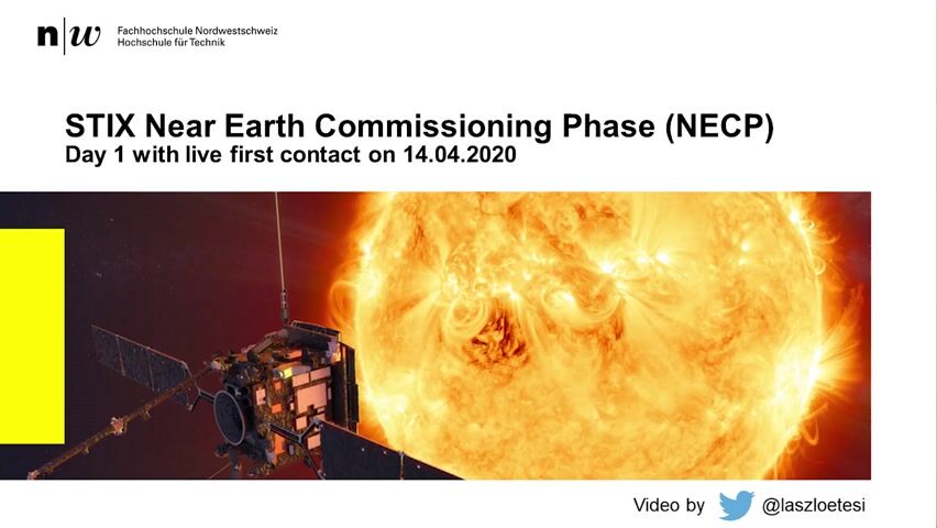 STIX First Light during Near Earth Commissioning